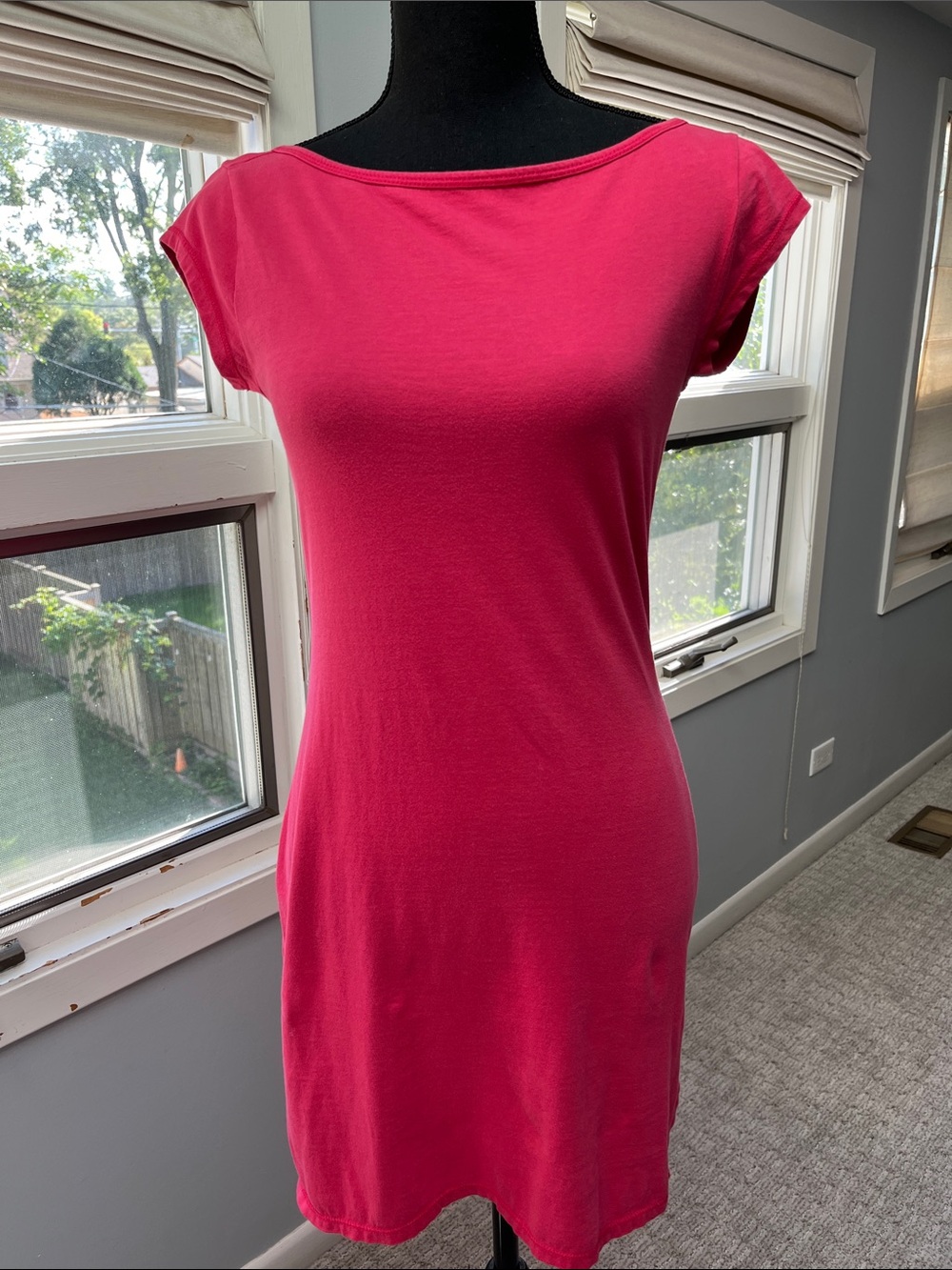 Moda International Hot Pink Mini T-Shirt Dress